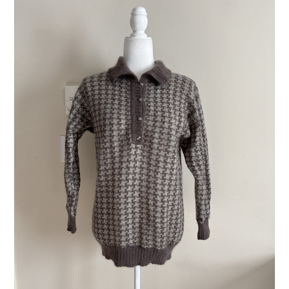 Vintage Made in Italy Mohair Carlagalli Genova Sweater Womens 44 Large *FLAW‎